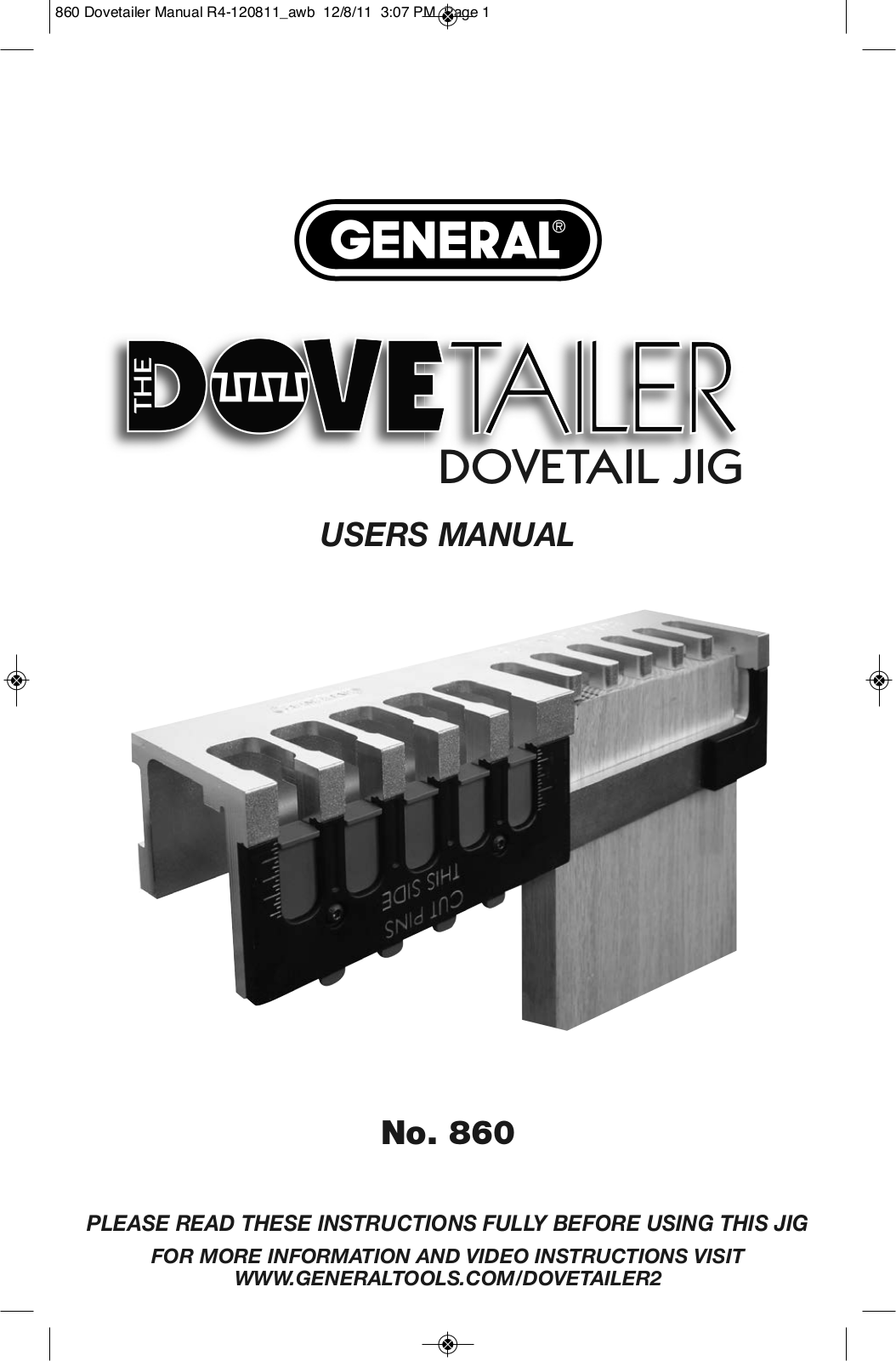 General Tools 860 User Manual v.2