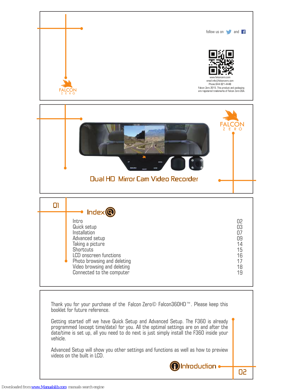 Falcon Zero F360 Quick Start Manual - ManualMachine.com