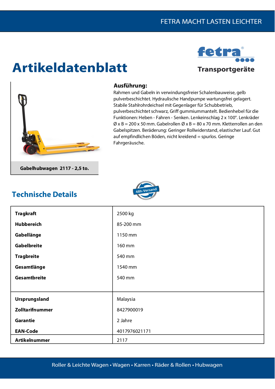 fetra 2117 User Manual - ManualMachine.com