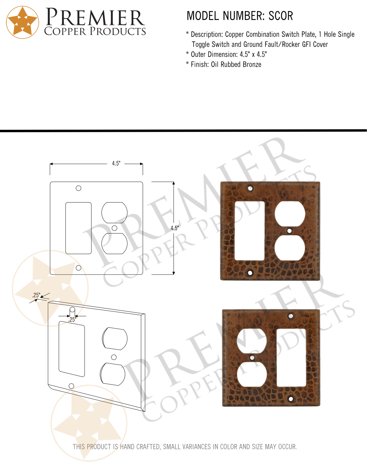 Premier Copper Products IER1375 Specifications - ManualMachine.com
