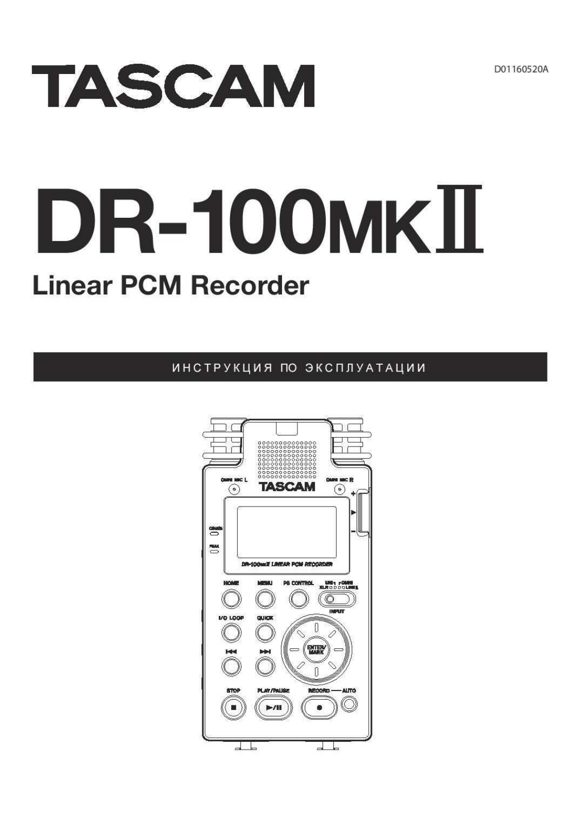 Tascam DR-100mkII User Manual