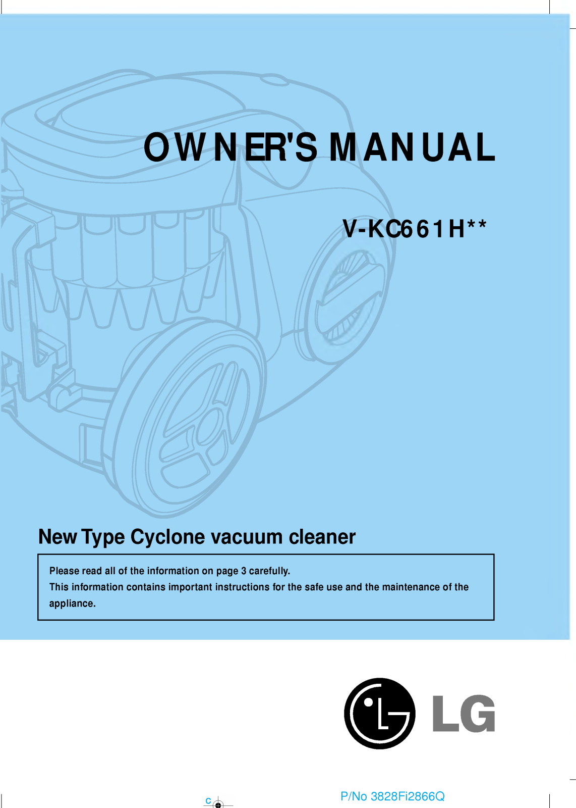 LG V-KC661HTU User Manual