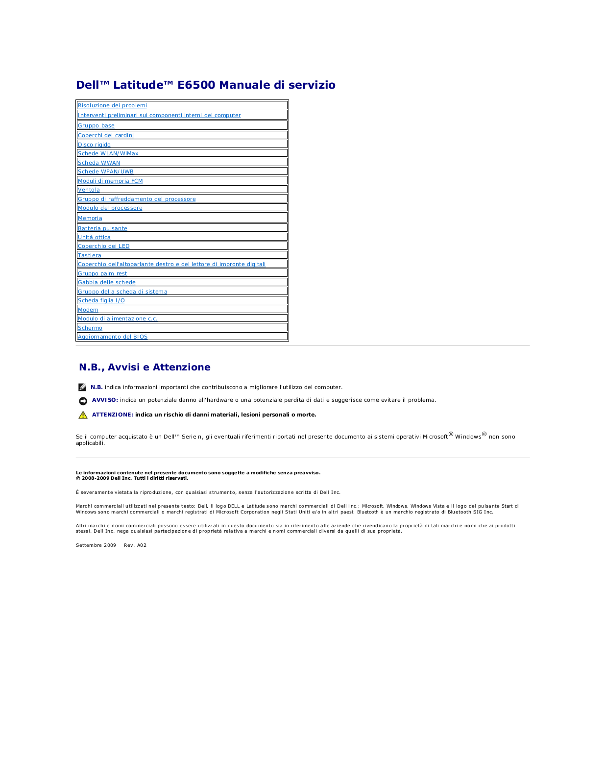 Dell Latitude E6500 User Manual