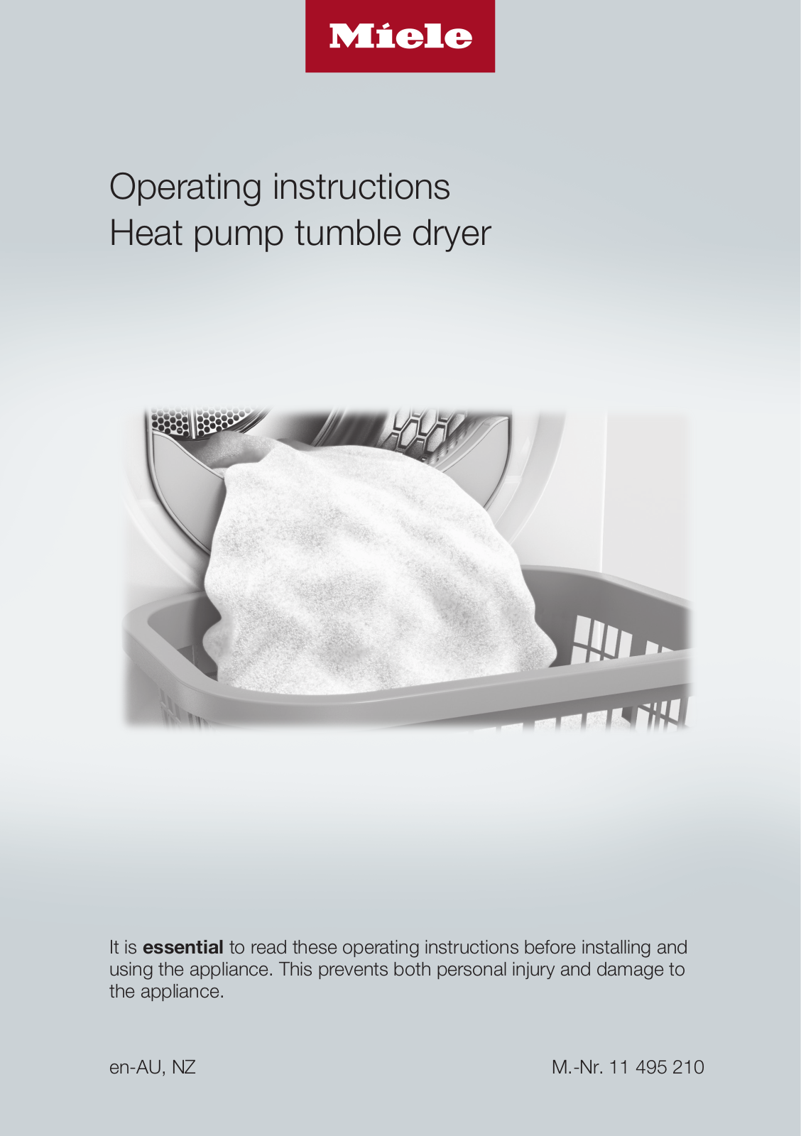 Miele TWF720 User Manual