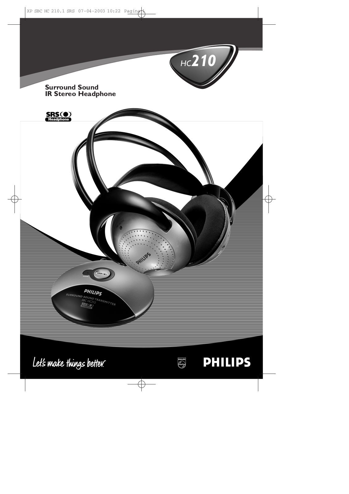 Philips SBCHC210/00 User Manual