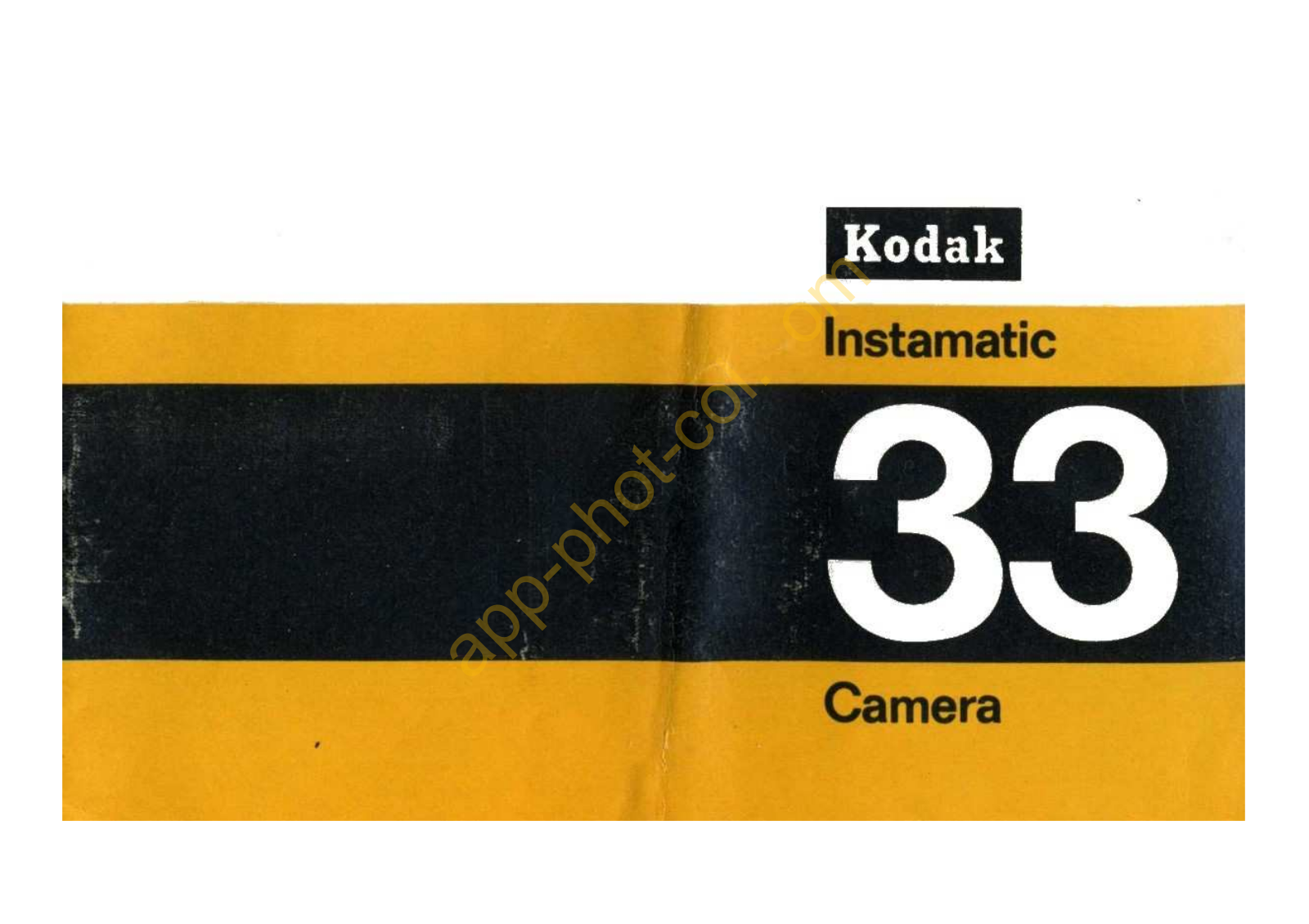 Kodak 33 Instruction Manual