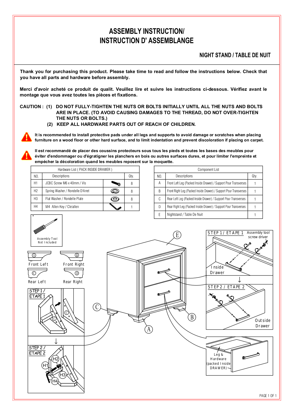 Foundstone W007987300 Installation & Assembly - ManualMachine.com