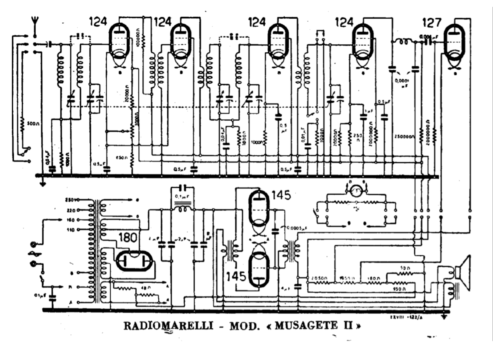 Radiomarelli musagete ii 2 schematic