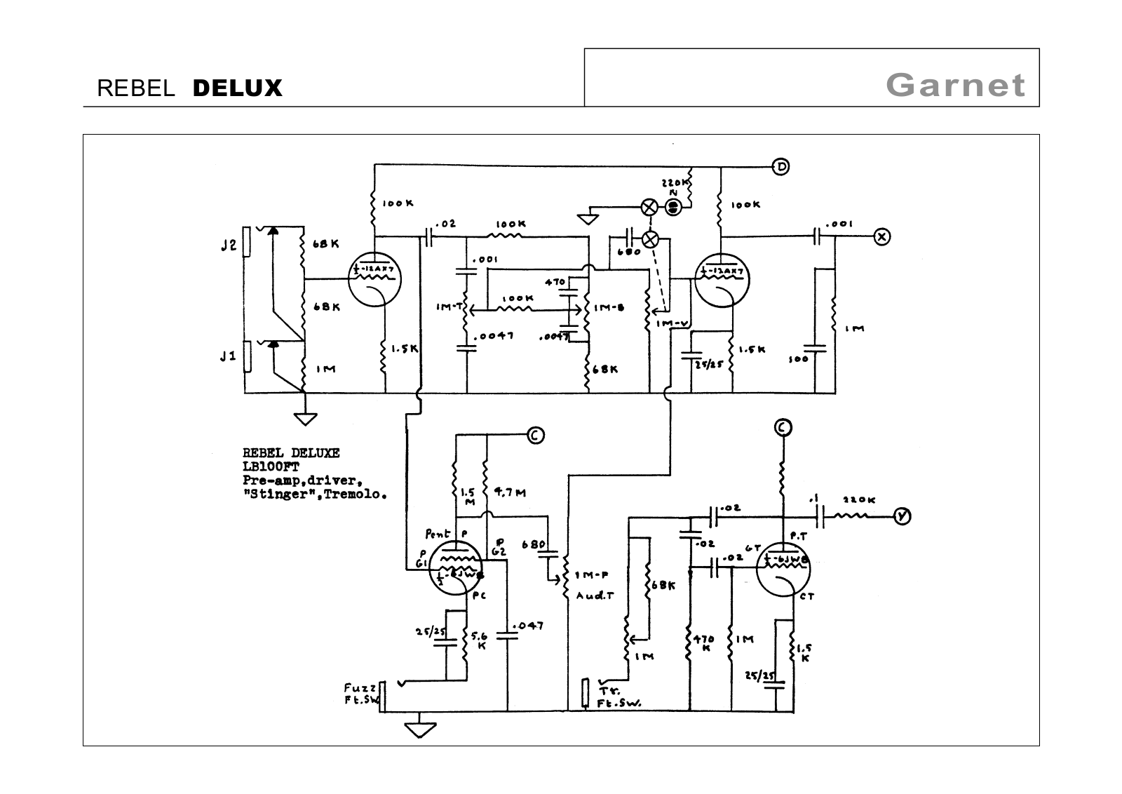 Garnet lb100ft schematic