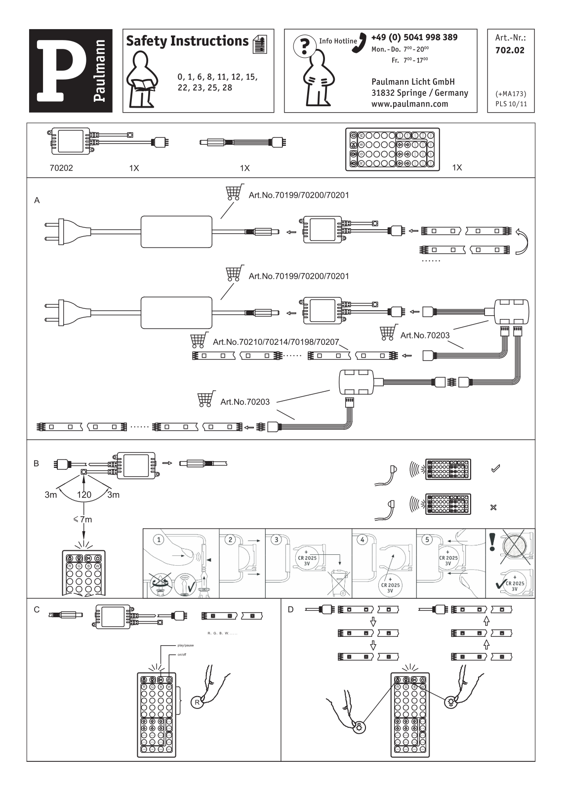 Paulmann 70202 Installation manual - ManualMachine.com