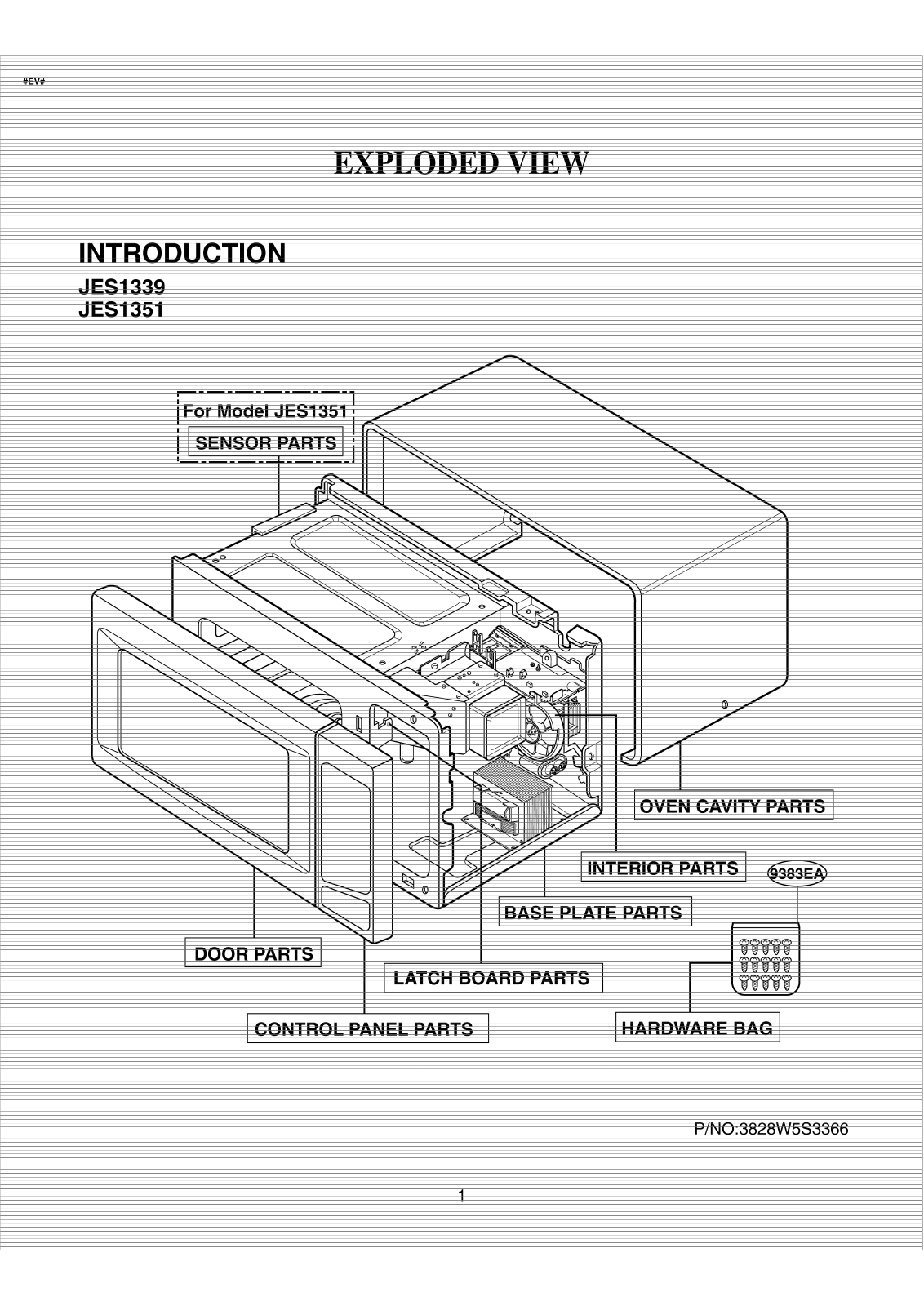 Ge Jes1339wc04 Service Manual