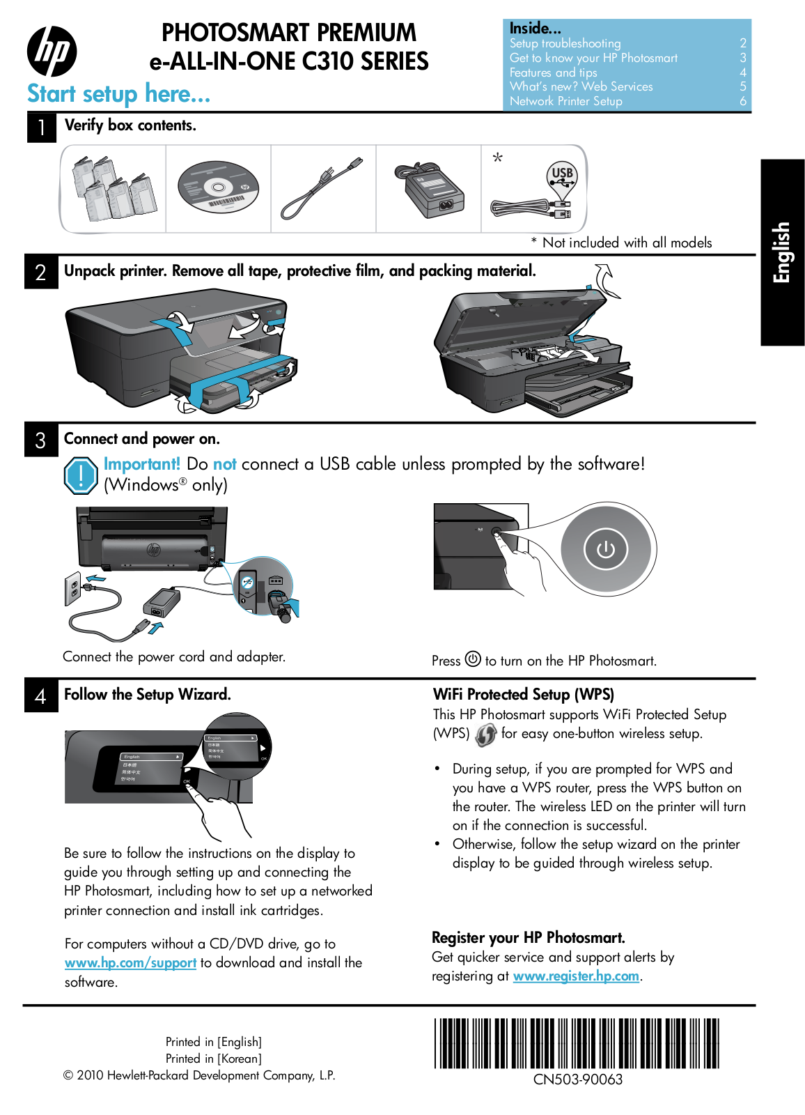 Hp PHOTOSMART PREMIUM C310A User Manual