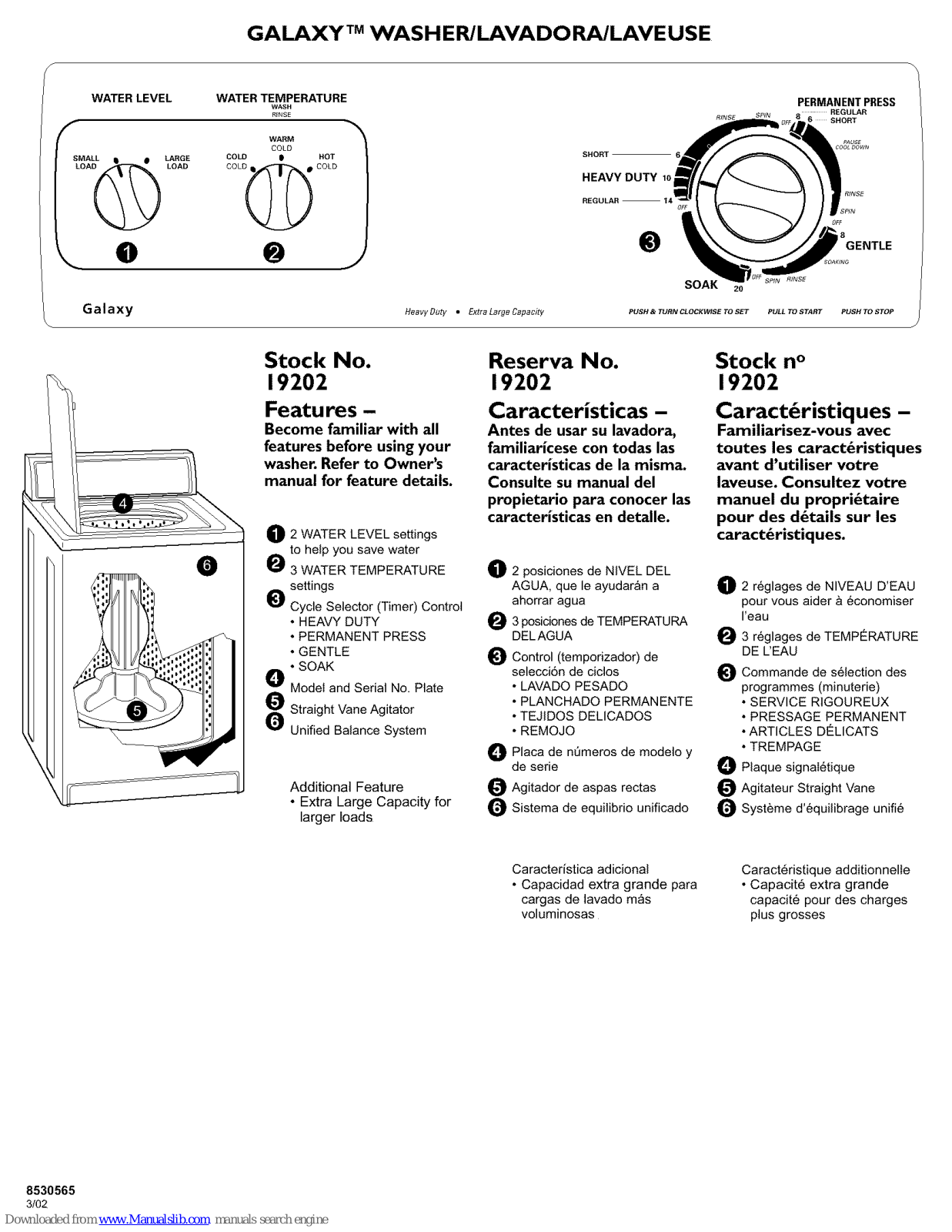 Kenmore Galaxy 19202 Owner's Manual - ManualMachine.com
