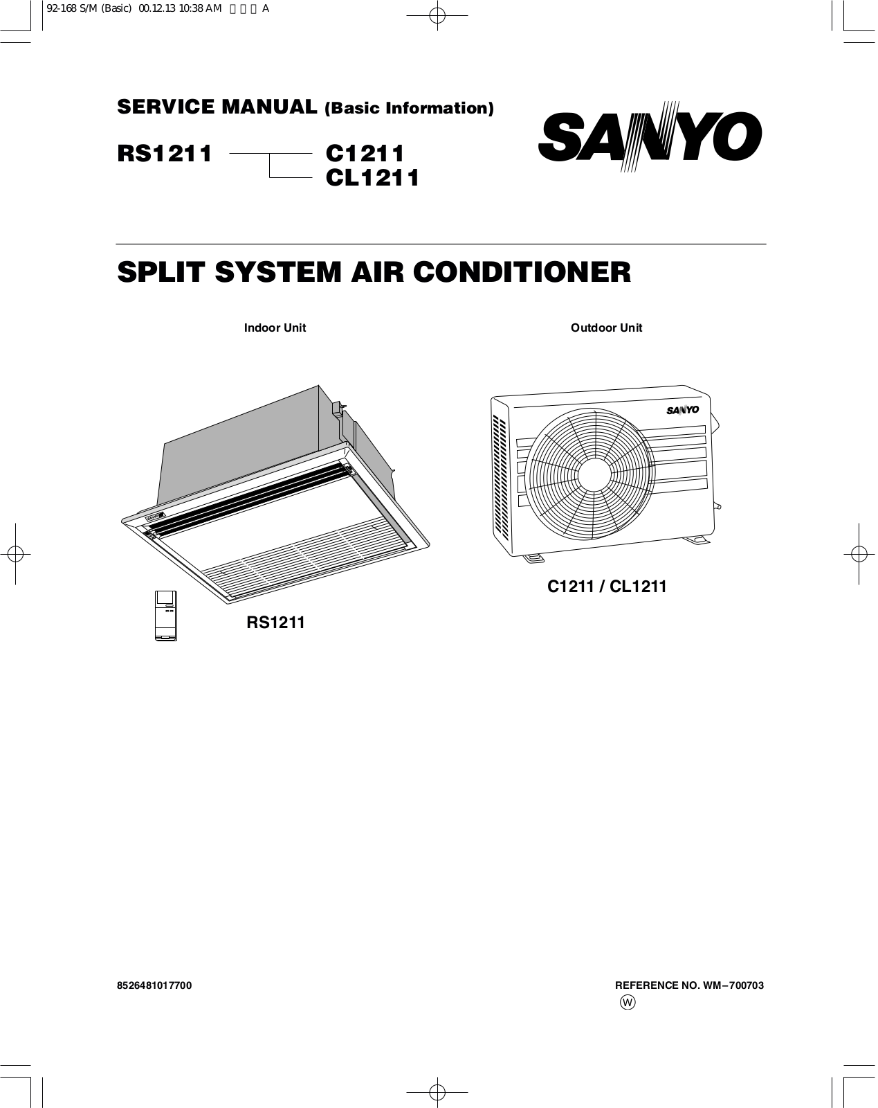 Sanyo C1211 User Manual