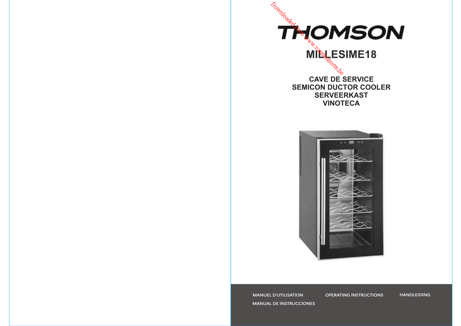 THOMSON MILLESIME 18 Instruction Manual