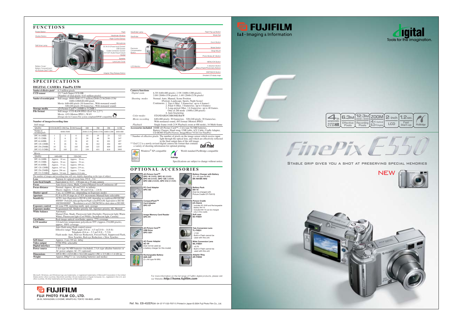 Fujifilm A550 User Manual