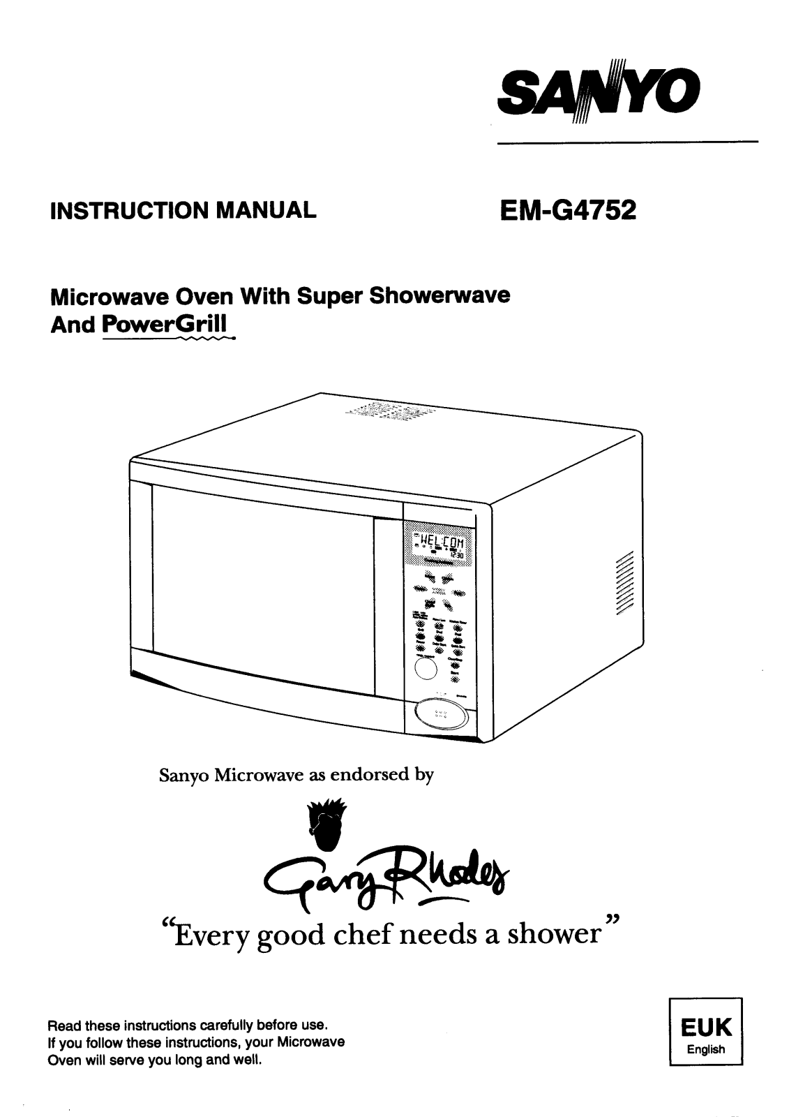 Sanyo EM-G4752 Instruction Manual