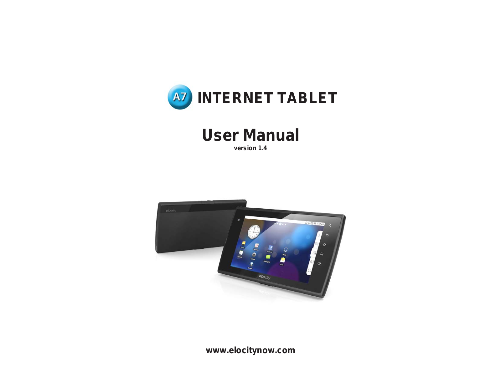 Elocity A7 User Manual