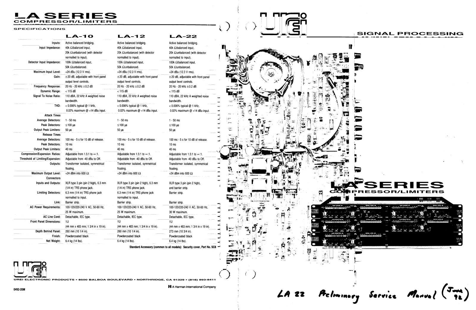 Studio SUREI-LA22 User Manual