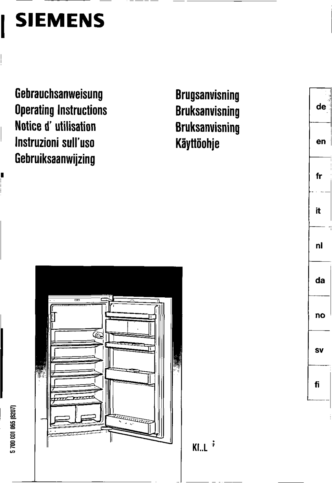 SIEMENS KF24L450, KF24L440, KI24L470 User Manual