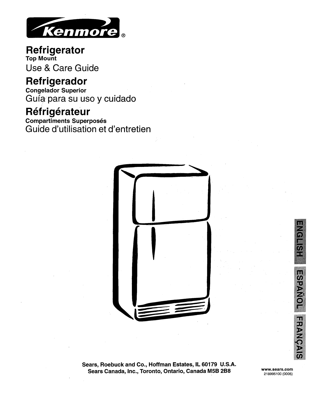 Kenmore 25370822001, 25370822000 Owner’s Manual