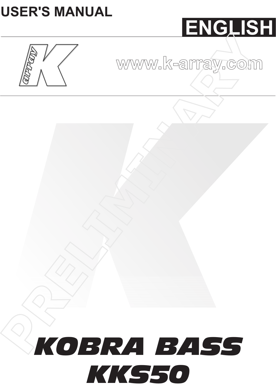 K-array KKS50 User Manual