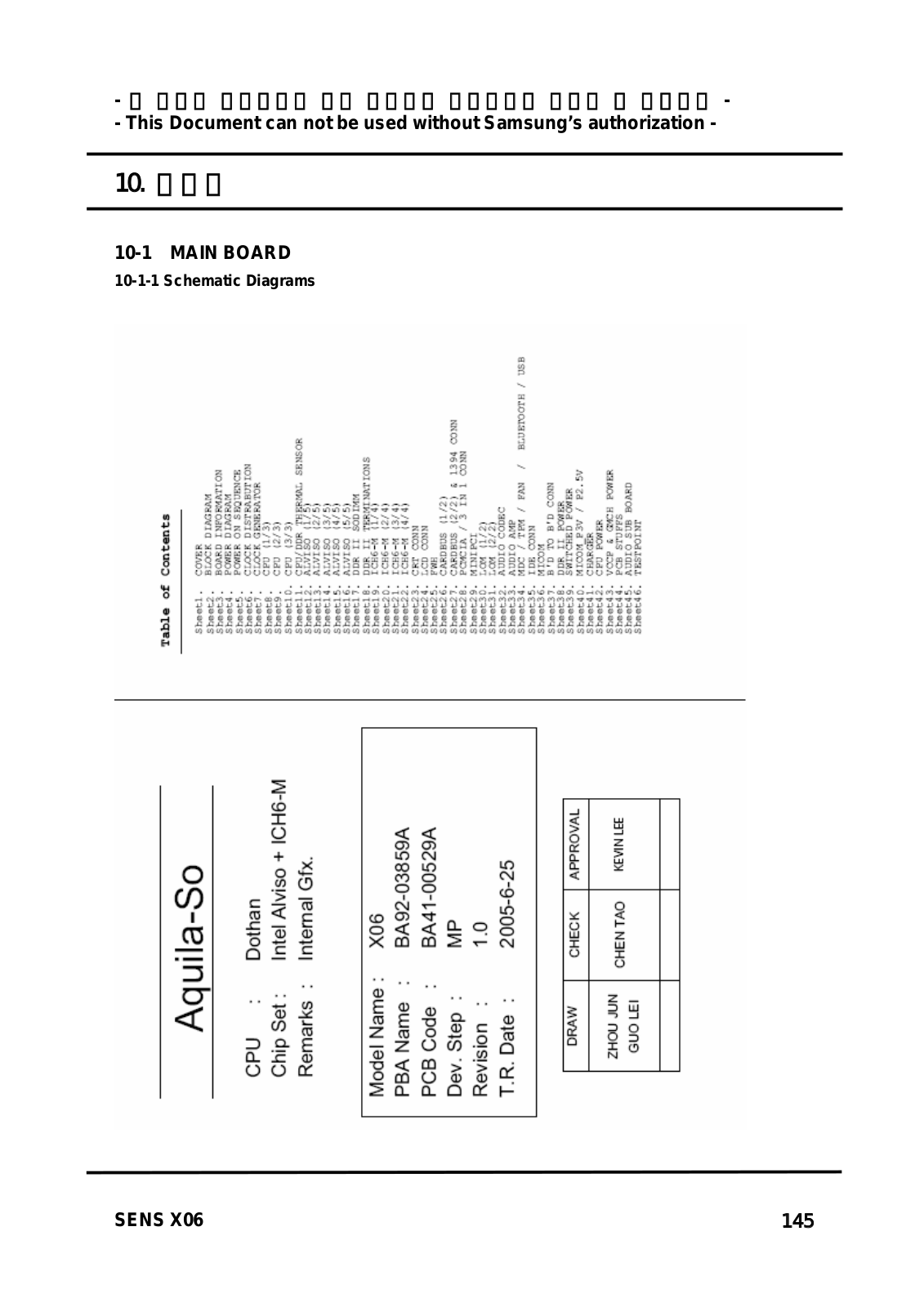 SAMSUNG NT-X06-CR06 System Schematic Diagram