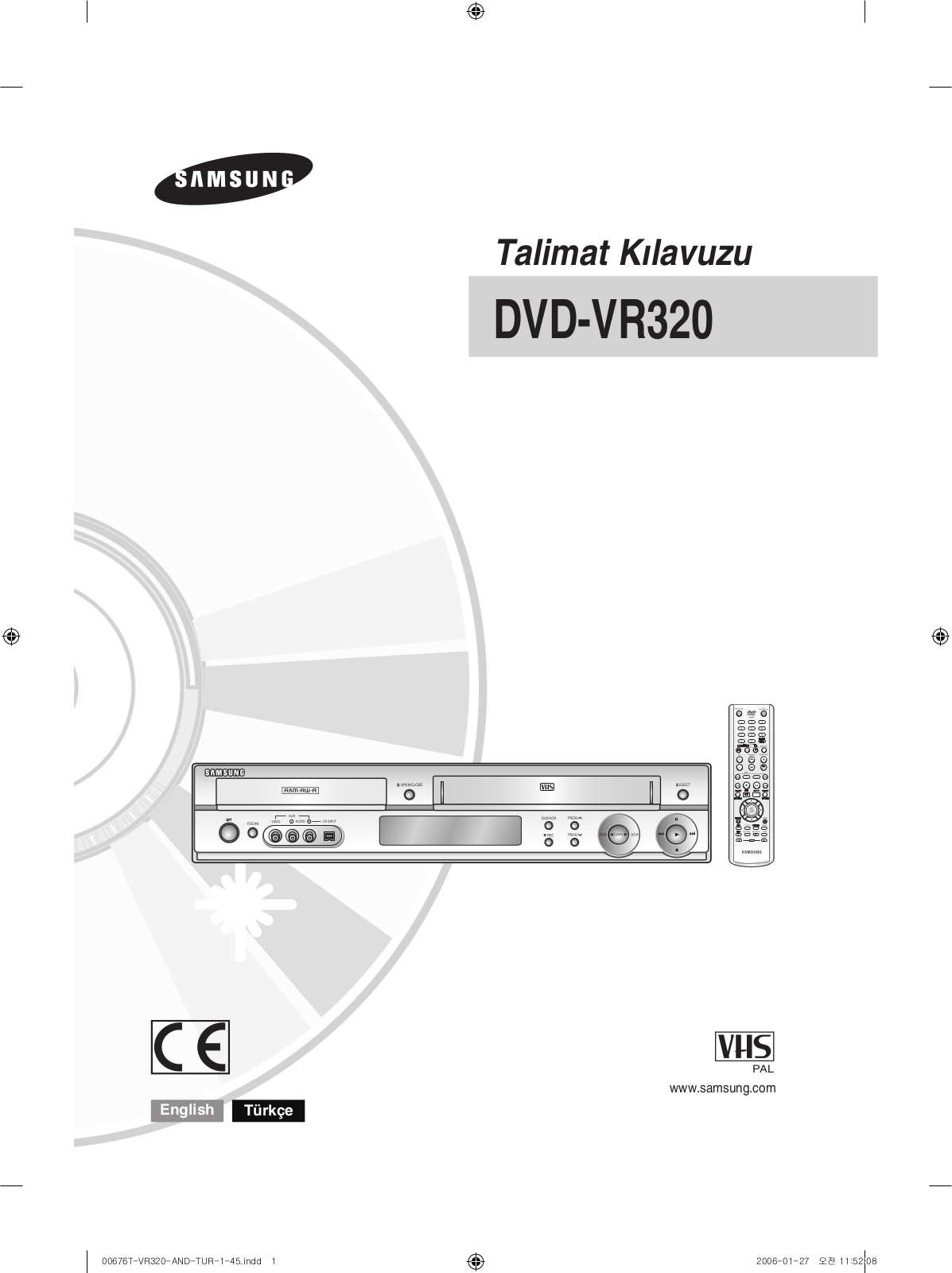 Samsung DVD-VR320 User Manual