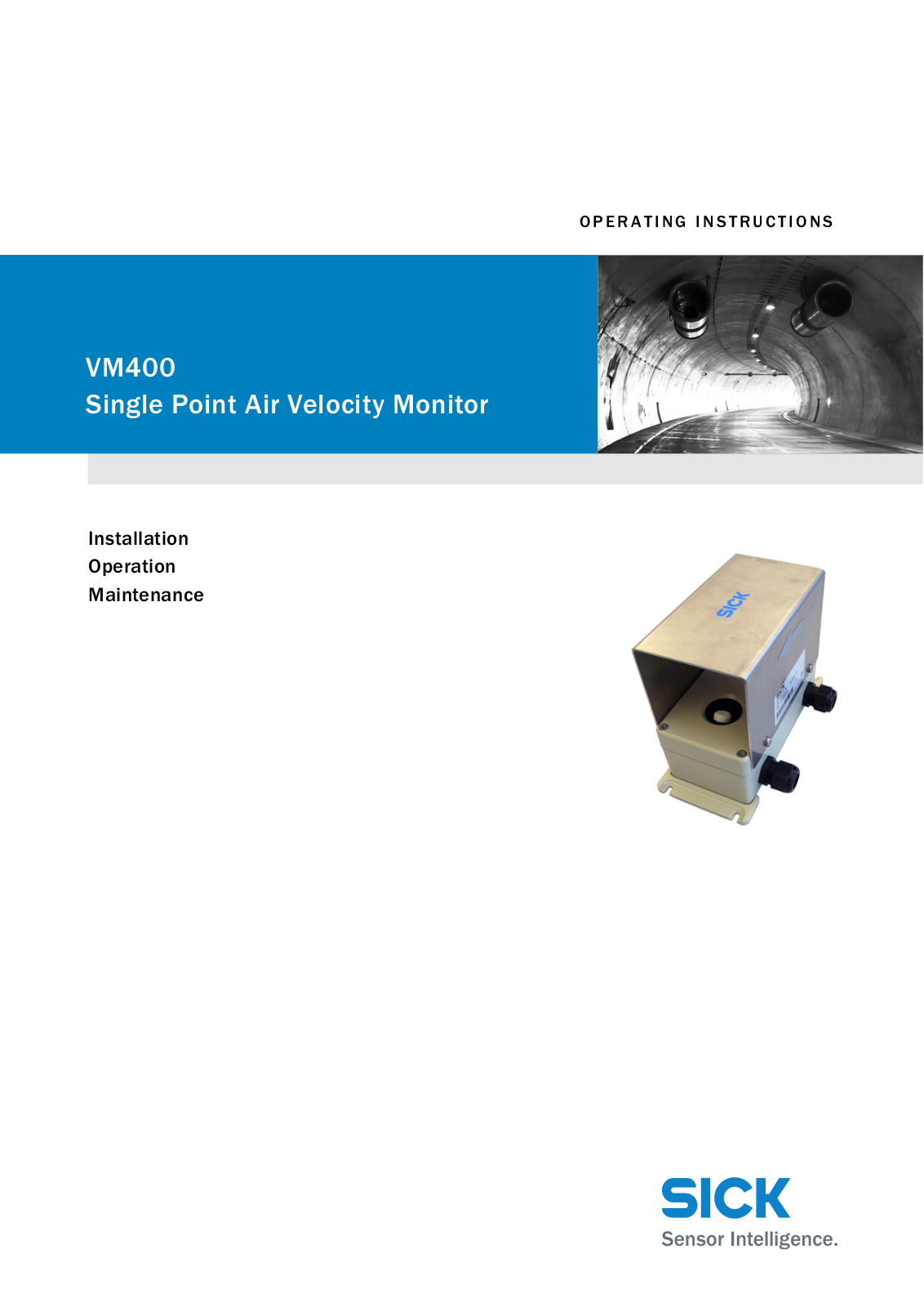 SICK VM400 Operating Instructions Manual