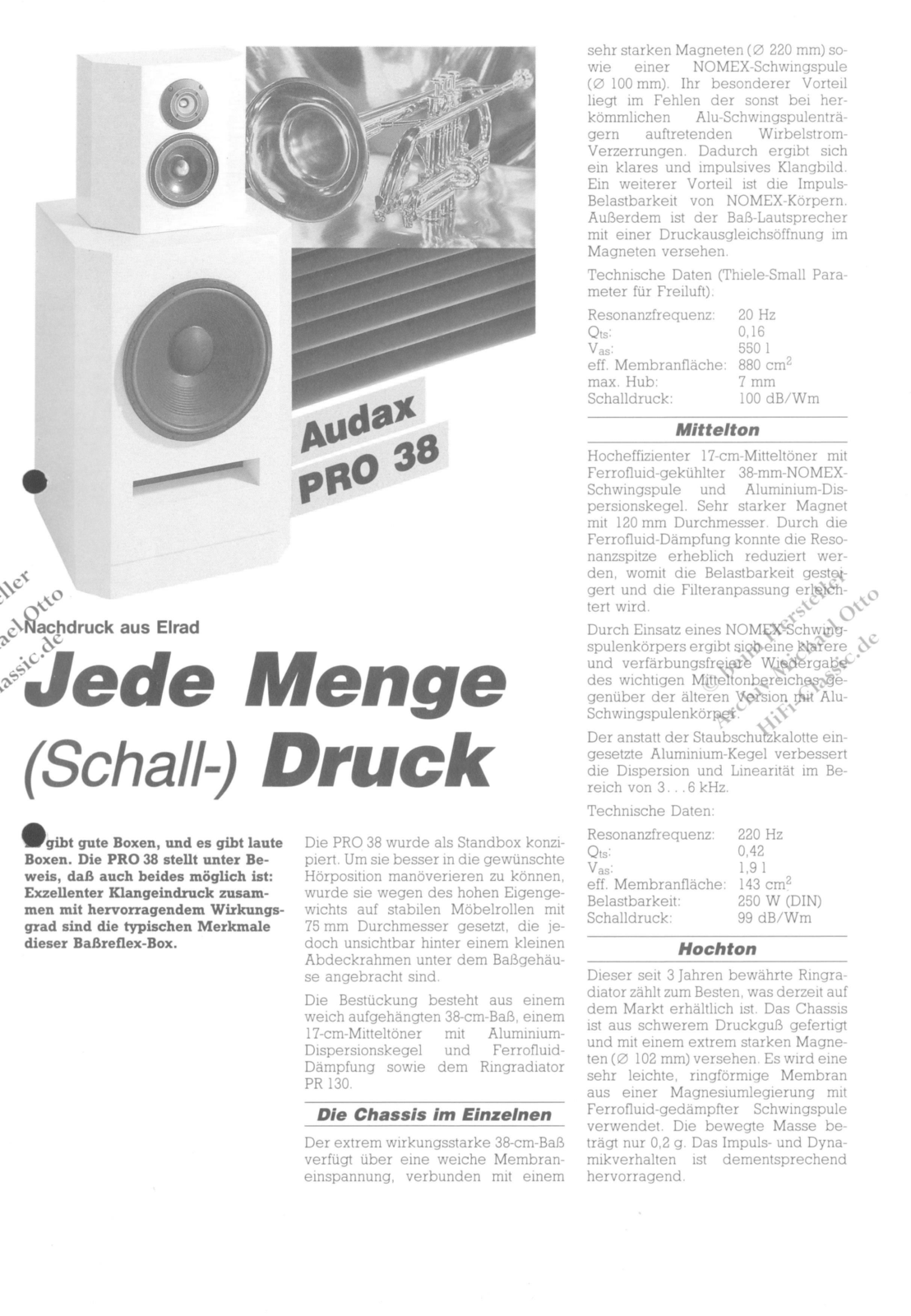 Audax Pro-38 Info - ManualMachine.com