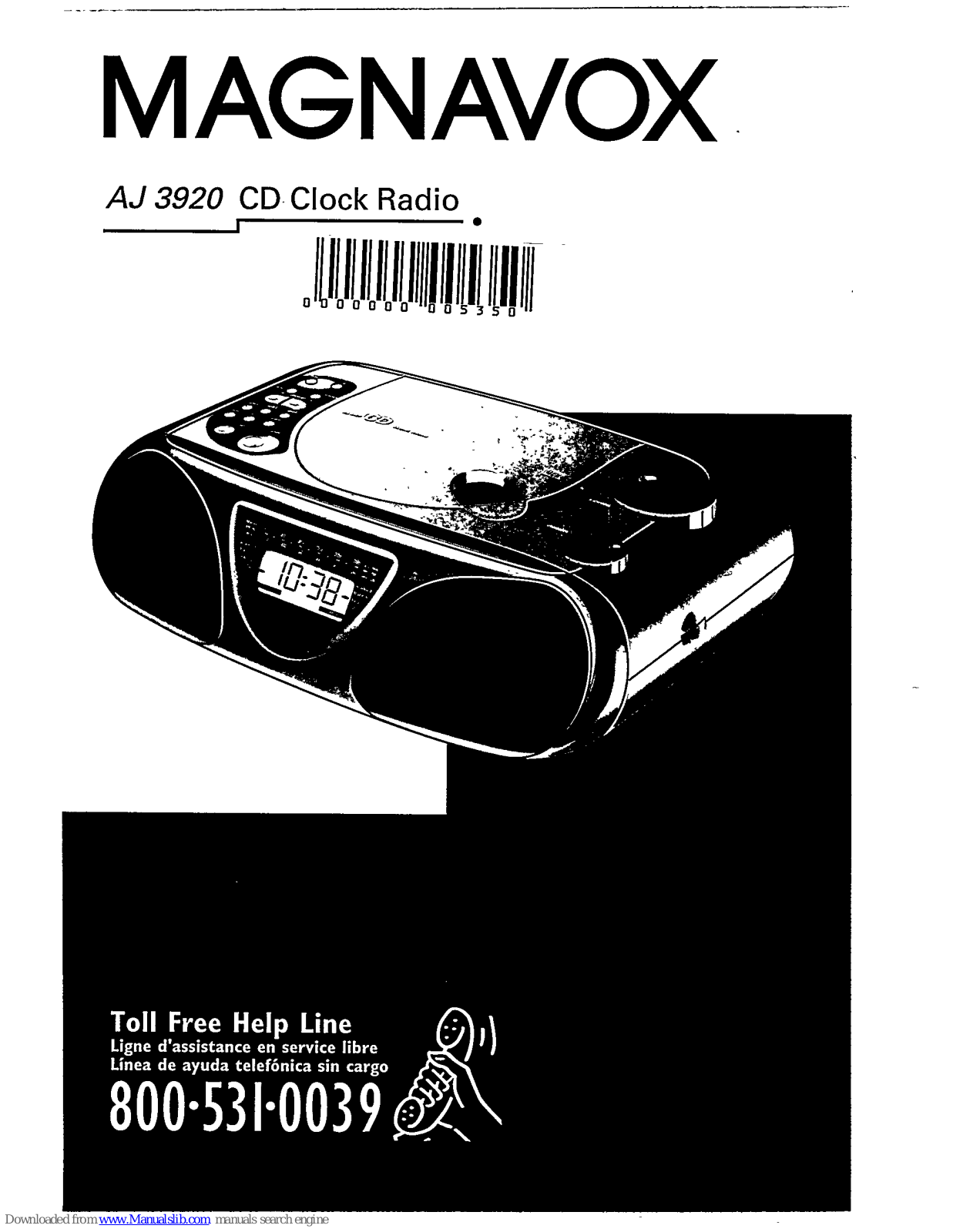 Magnavox AJ3920/60, AJ3920/01, AJ3920/05, AJ3920/00, AJ3920 User Manual