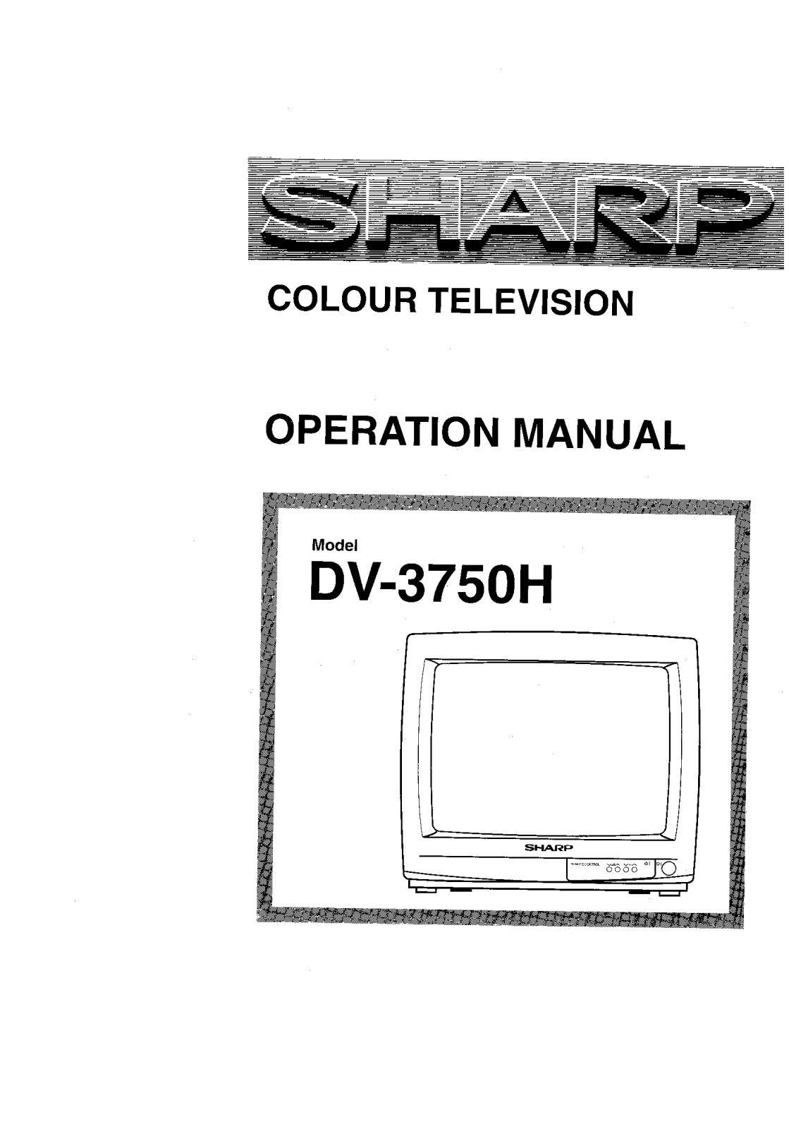 Sharp DV-3750H User Manual