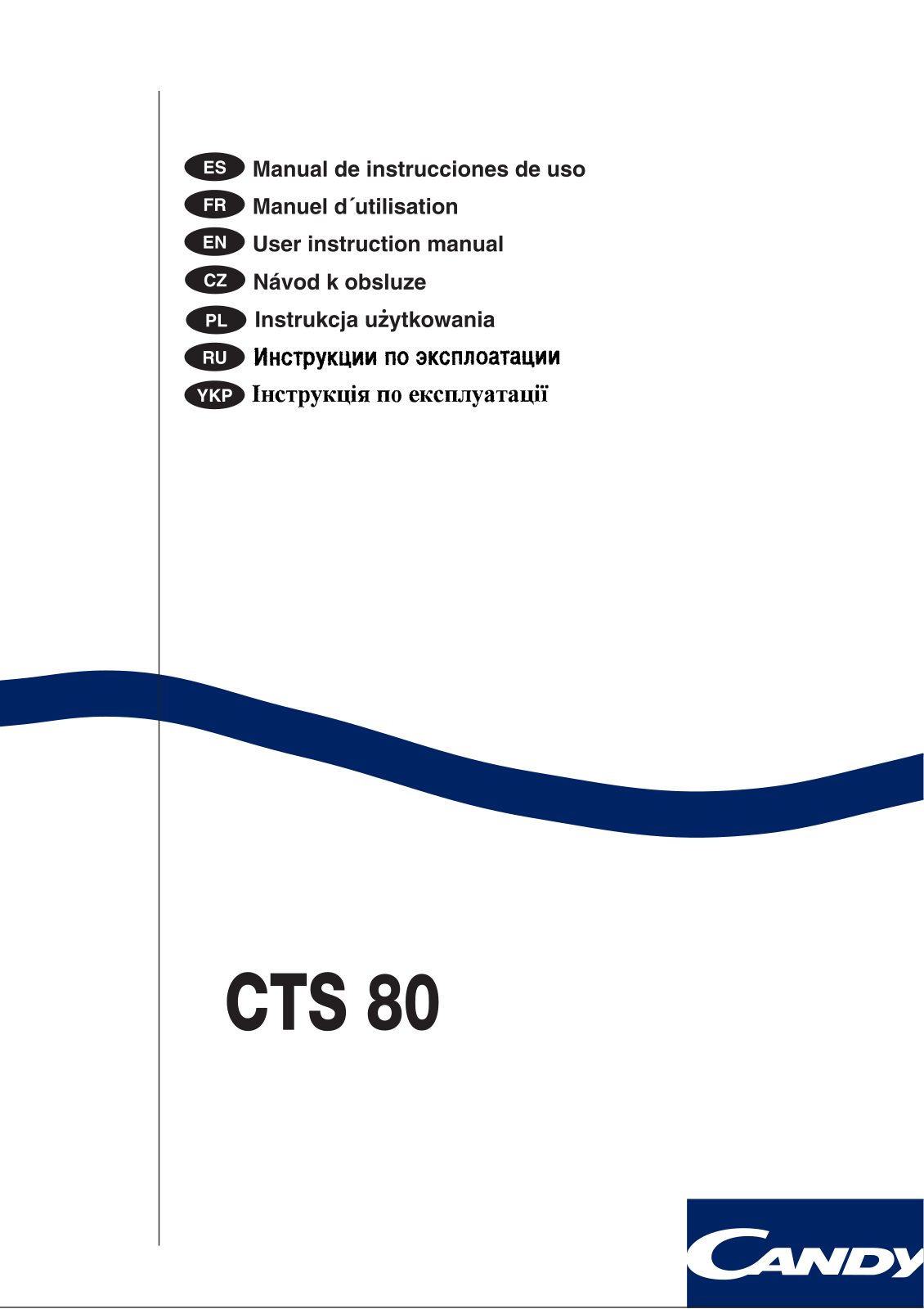 Candy CTS 80 SY User manual