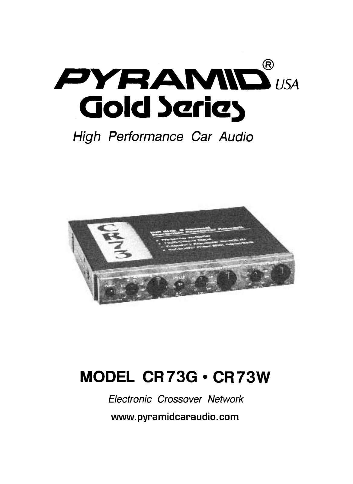 Pyramid CR73W, CR73G User Manual