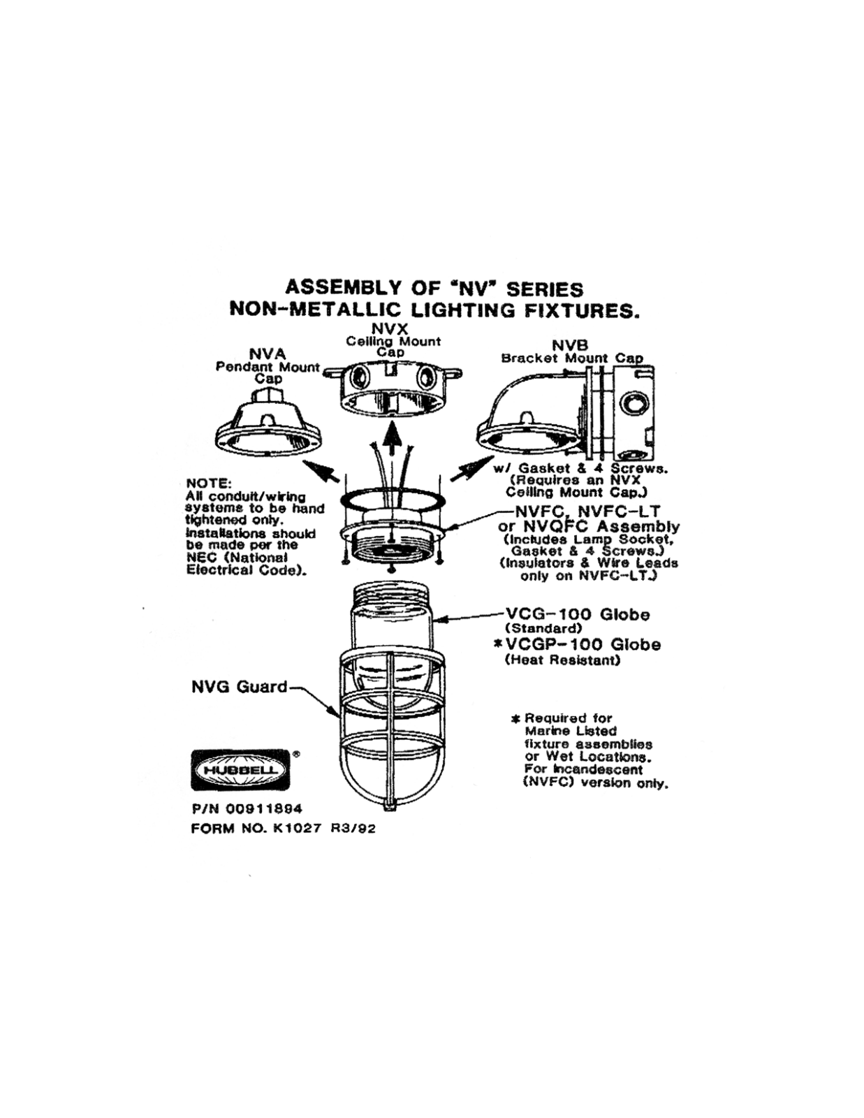 Hubbell Lighting NV User Manual