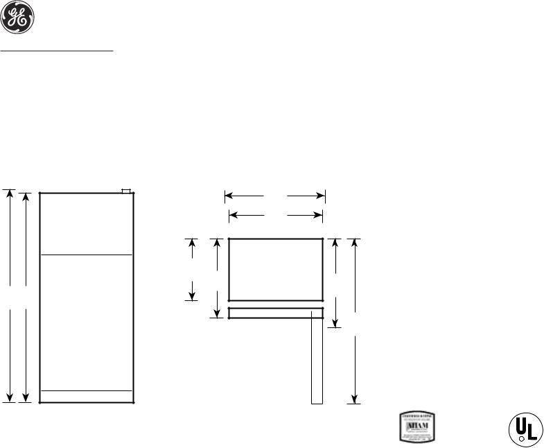 GE GTS20ICN Specification