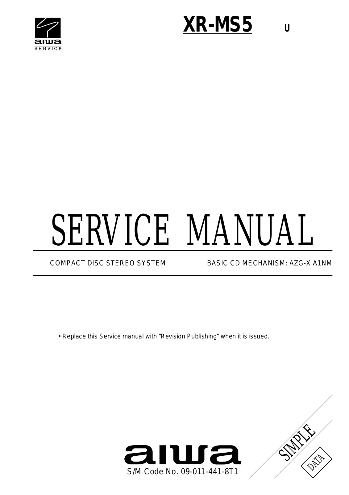 AIWA XR MS5 Service Manual