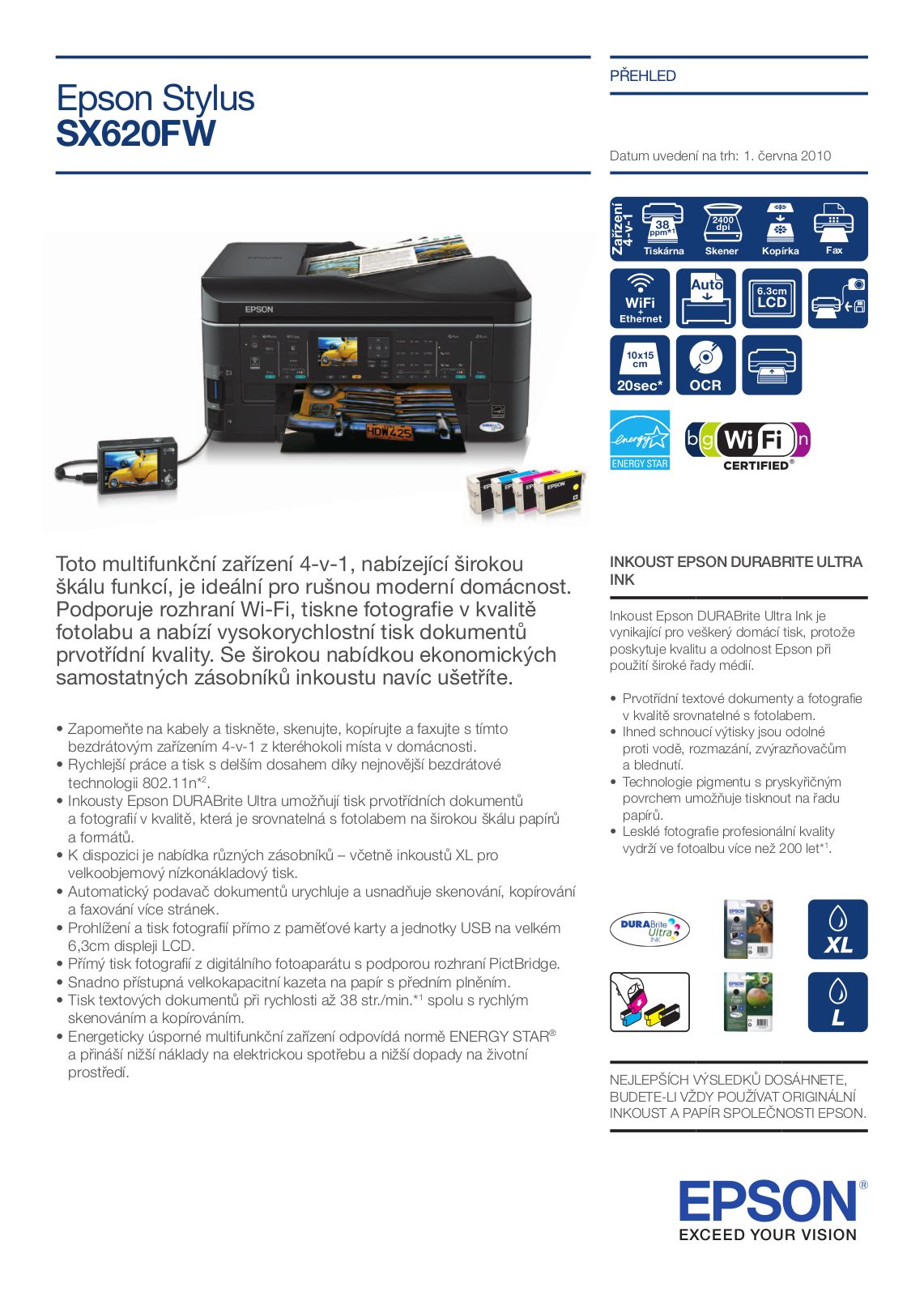 Epson Stylus SX620FW User Manual