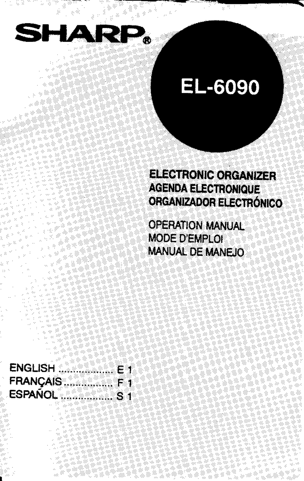 Sharp EL-6090 Operation Manual