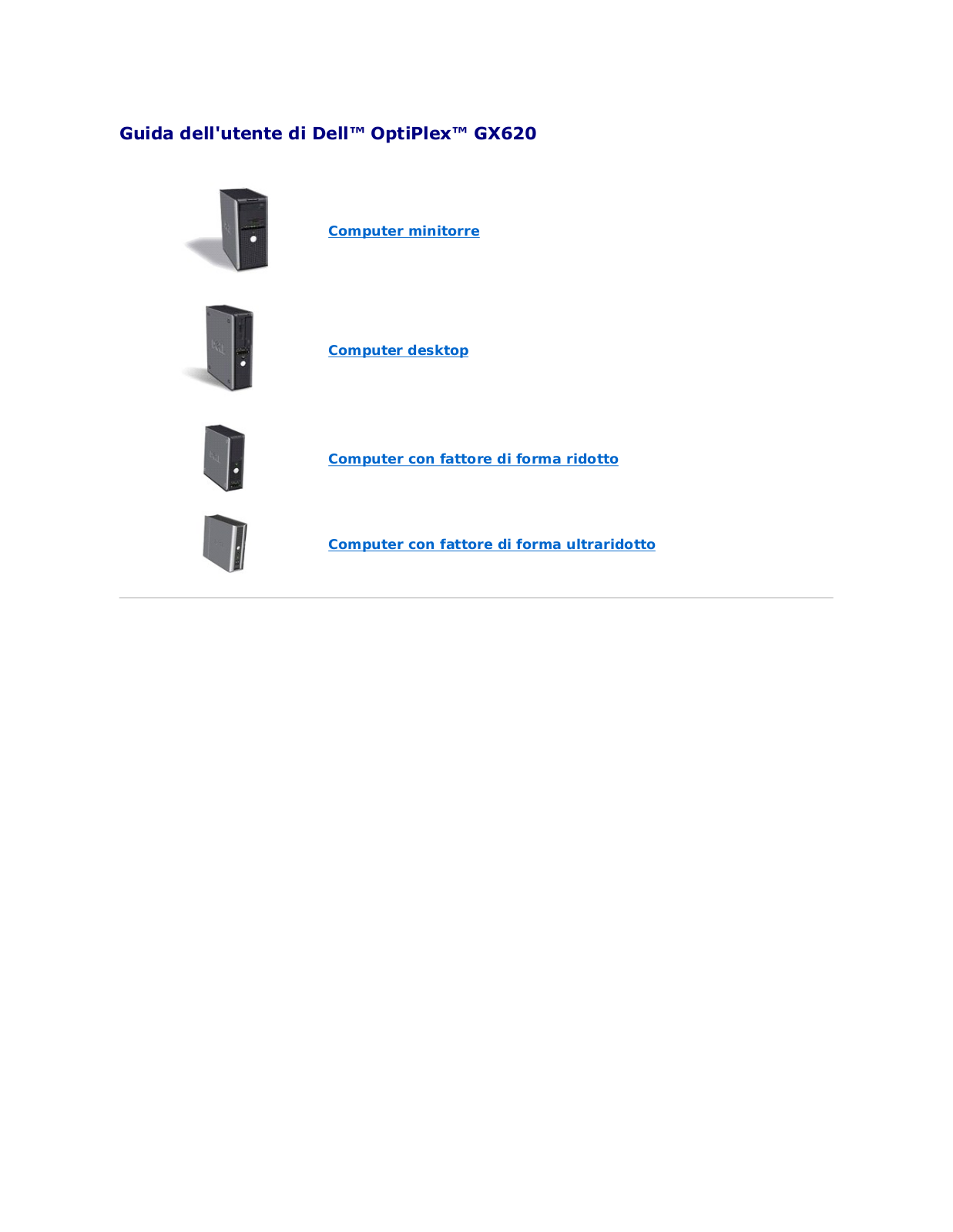 Dell OptiPlex GX620 User Manual