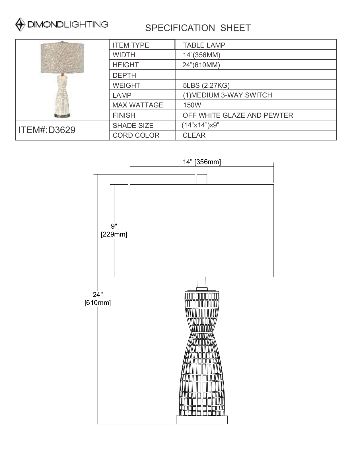 ELK Home D3629 User Manual