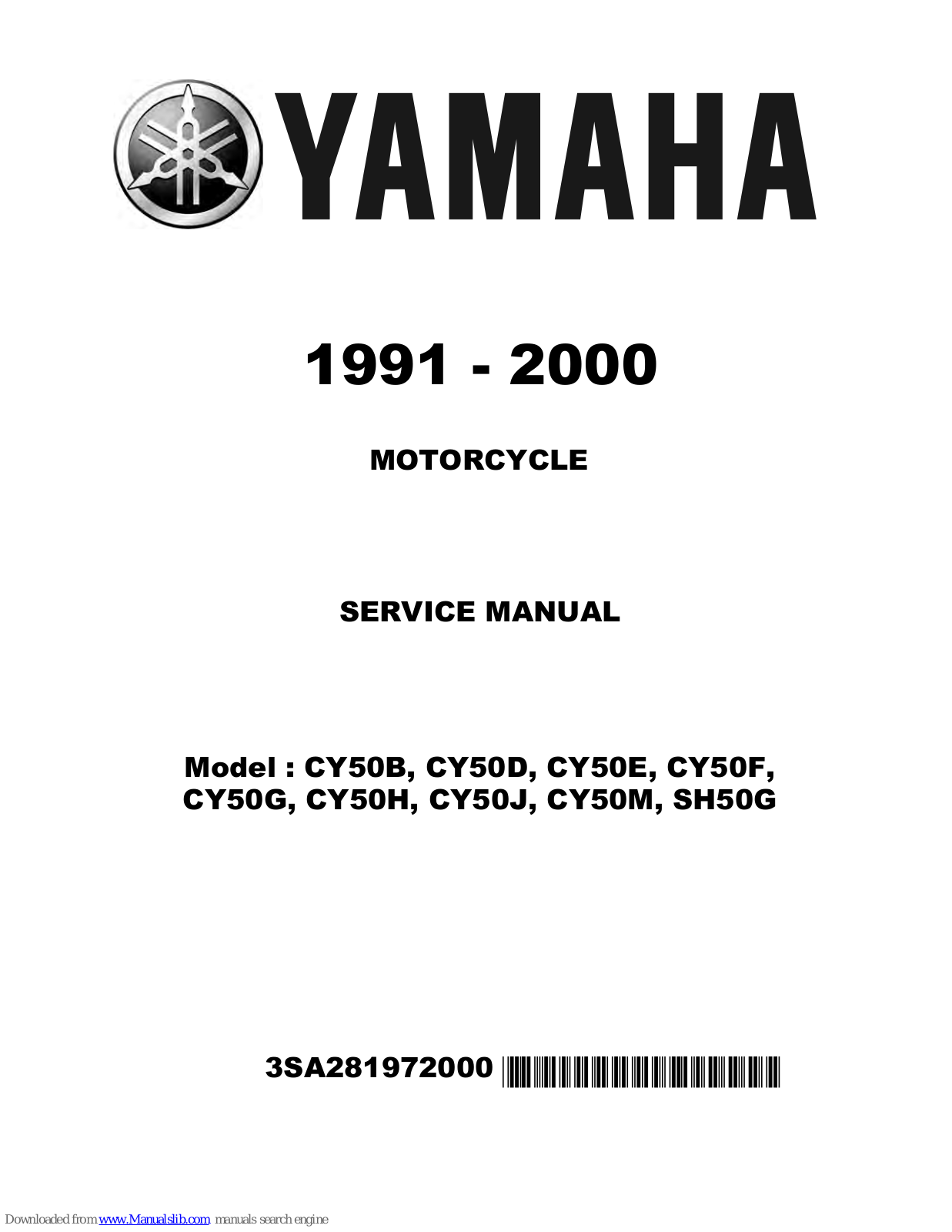 Yamaha CY50G, CY50H, CY50J, CY50M, SH50G Service Manual