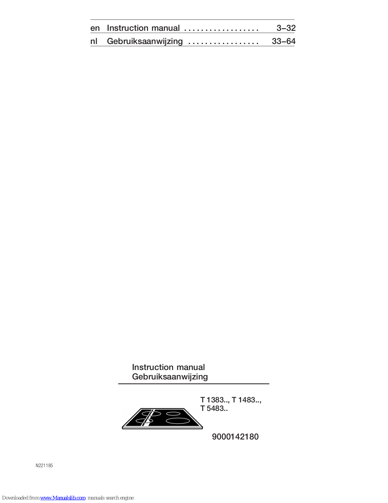 NEFF T1383N0, T1483A0, T1483N0, T 5483 Instruction Manual