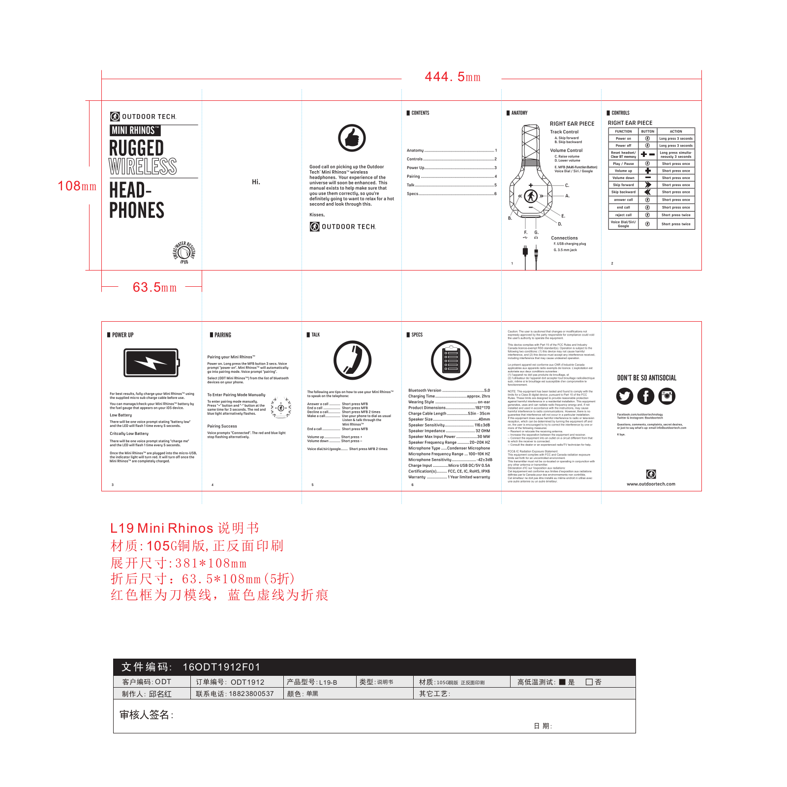 The Ketchum Group Outdoor Technology OT3250 User Manual