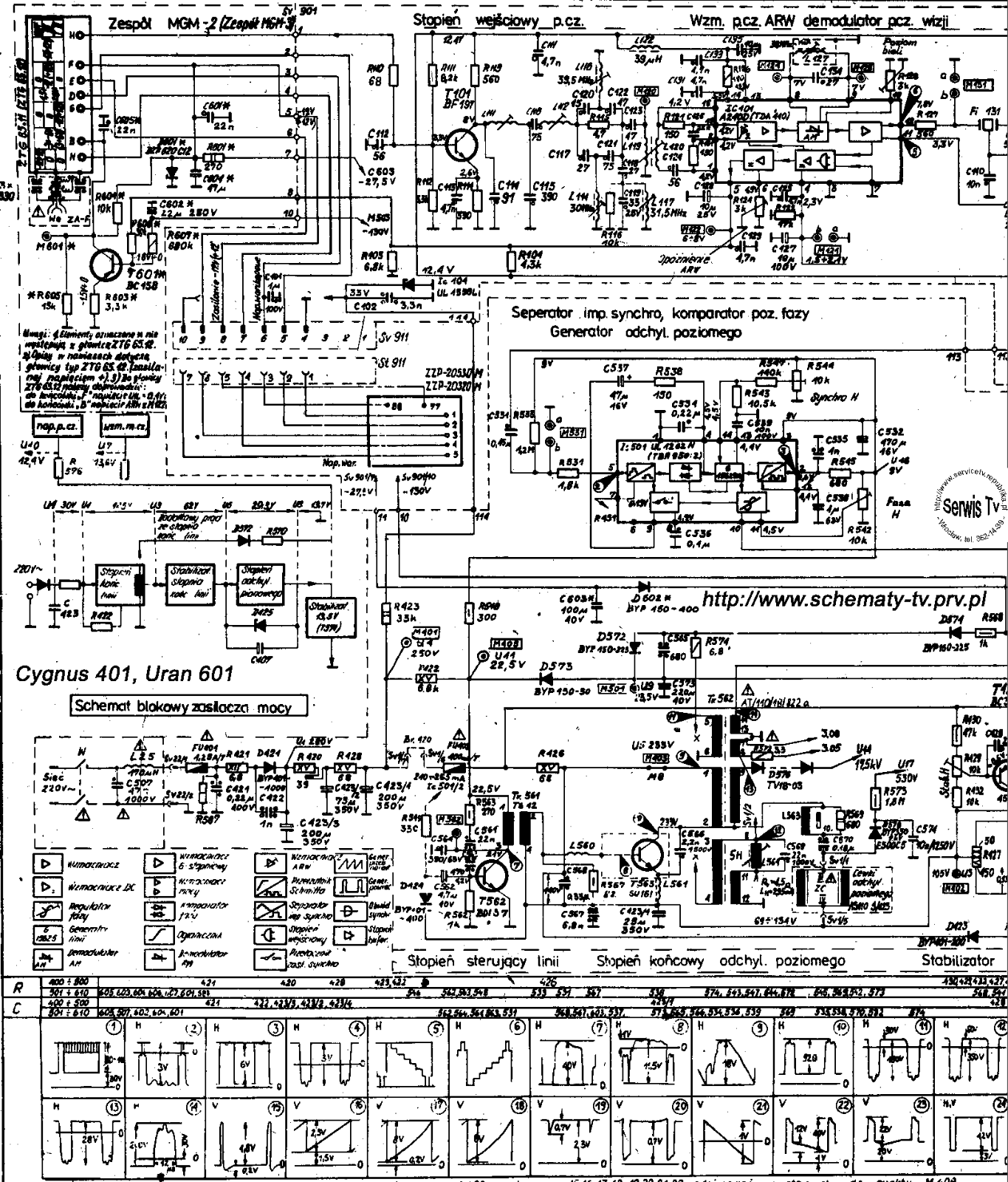 Cygnus 401 Schematic