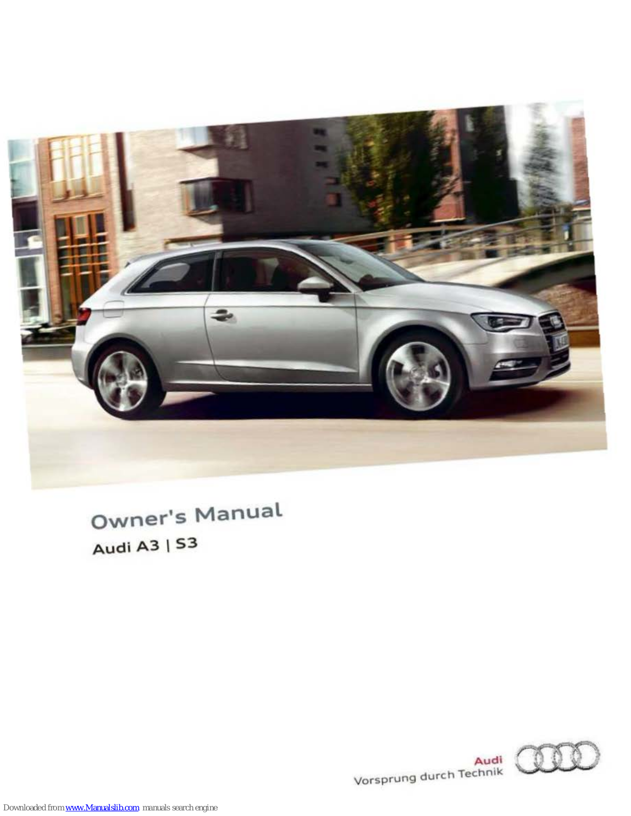 Audi A3 Sportback g-tron, A3 Sportback, S3, A3 Saloon, S3 Saloon Owner's Manual