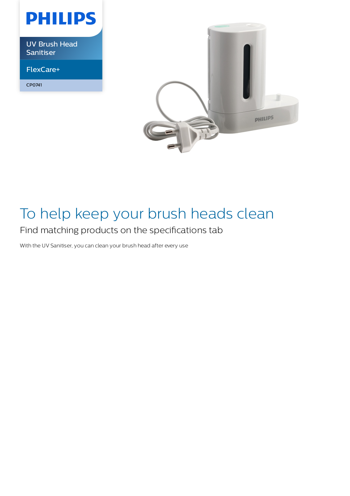 Philips CP0741/01 leaflet - ManualMachine.com