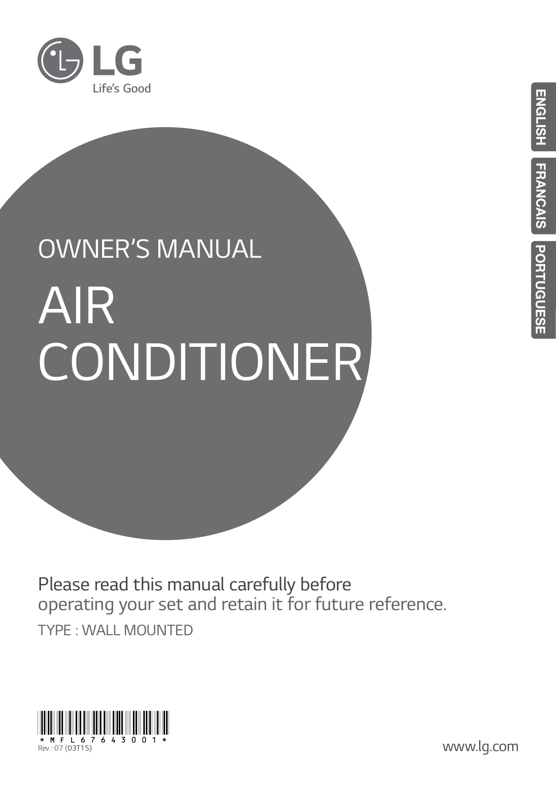 LG HSNC126B8E1, HSNC186C8E4, HSNC096B8E7 Owner’s Manual