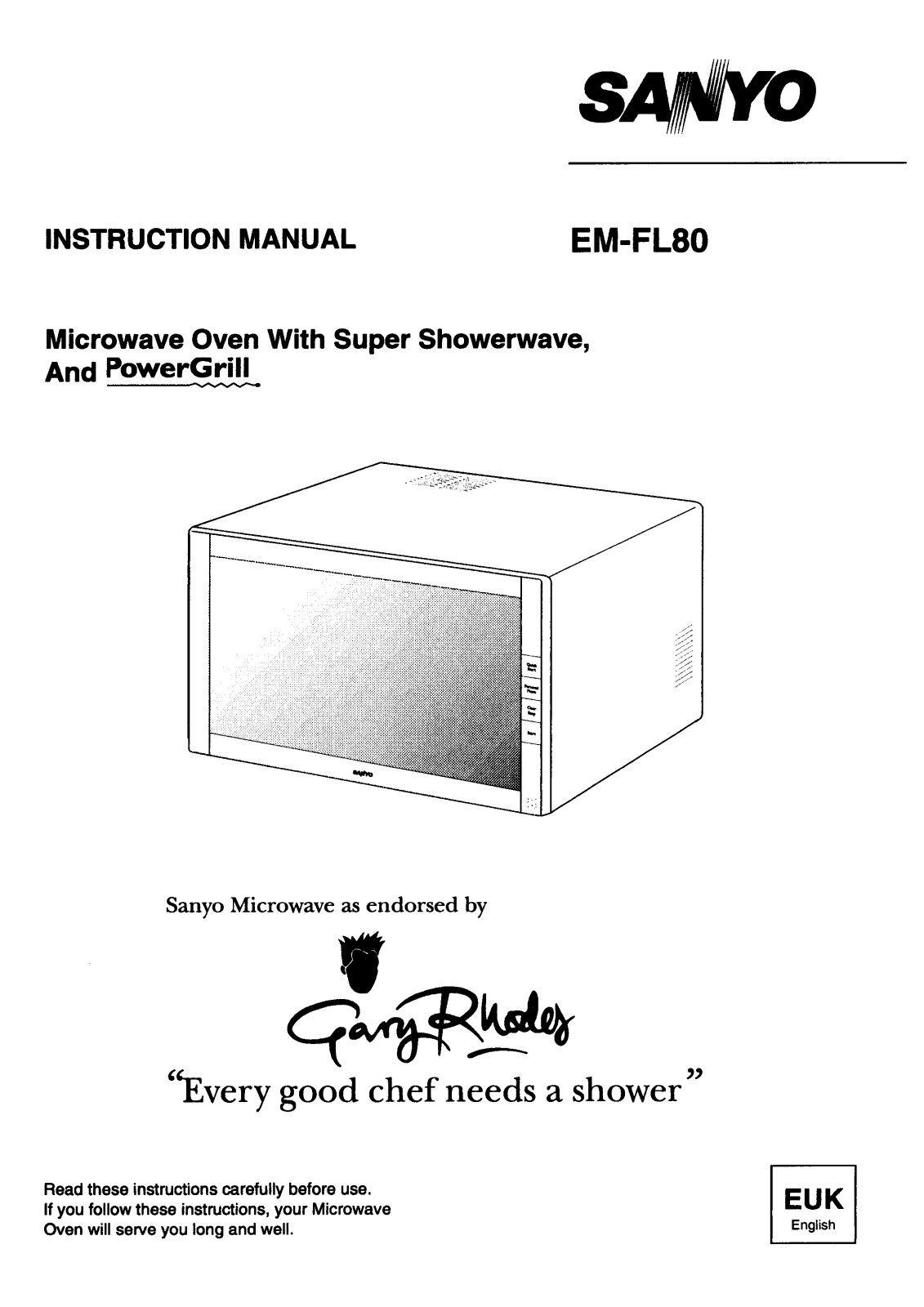 Sanyo EM-FL80 Instruction Manual