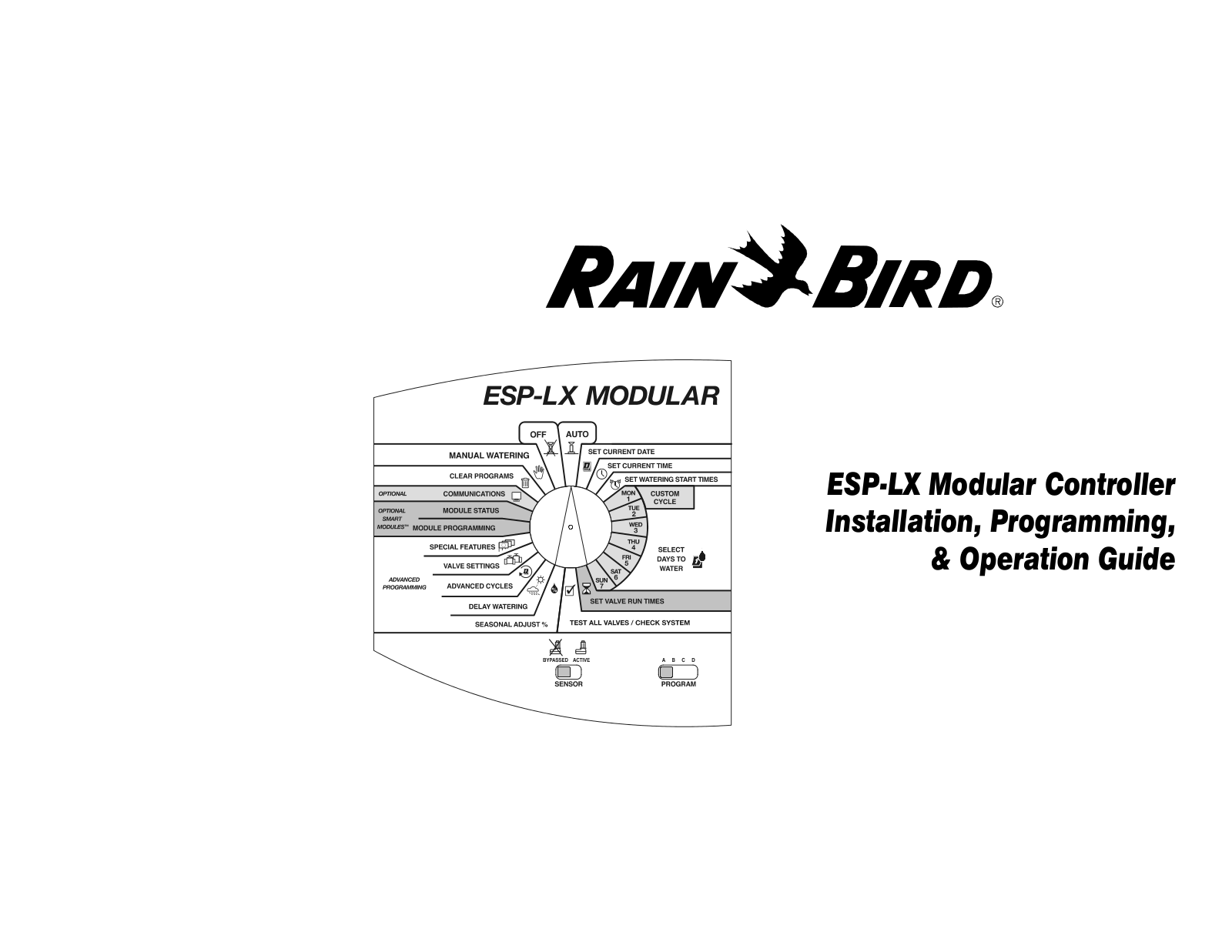 RAIN BIRD ESP-LX Operating Instructions
